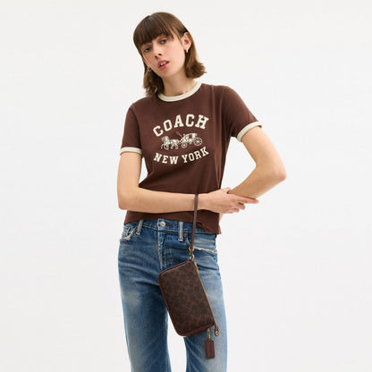Coach Plaza Bag In Signature Canvas Brass Maple