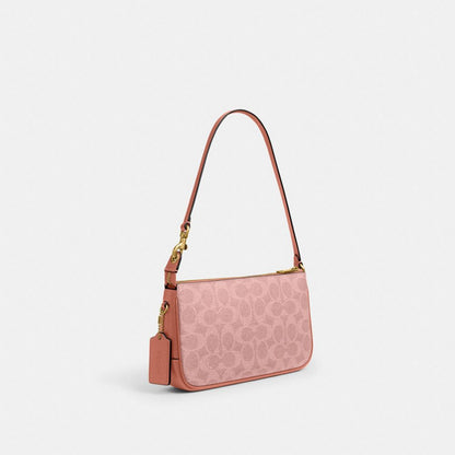 Coach Plaza Bag In Signature Canvas Brass Melon Pink