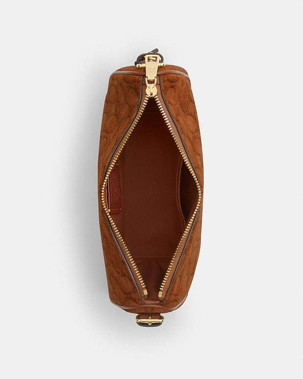 Kailey Shoulder Bag In Signature Suede Suede-Im-Caramel Suede-Im-Caramel