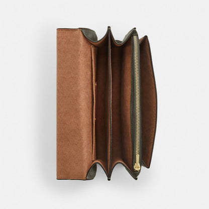 Coach Klare Crossbody Bag In Signature Canvas Im Army Green Tan