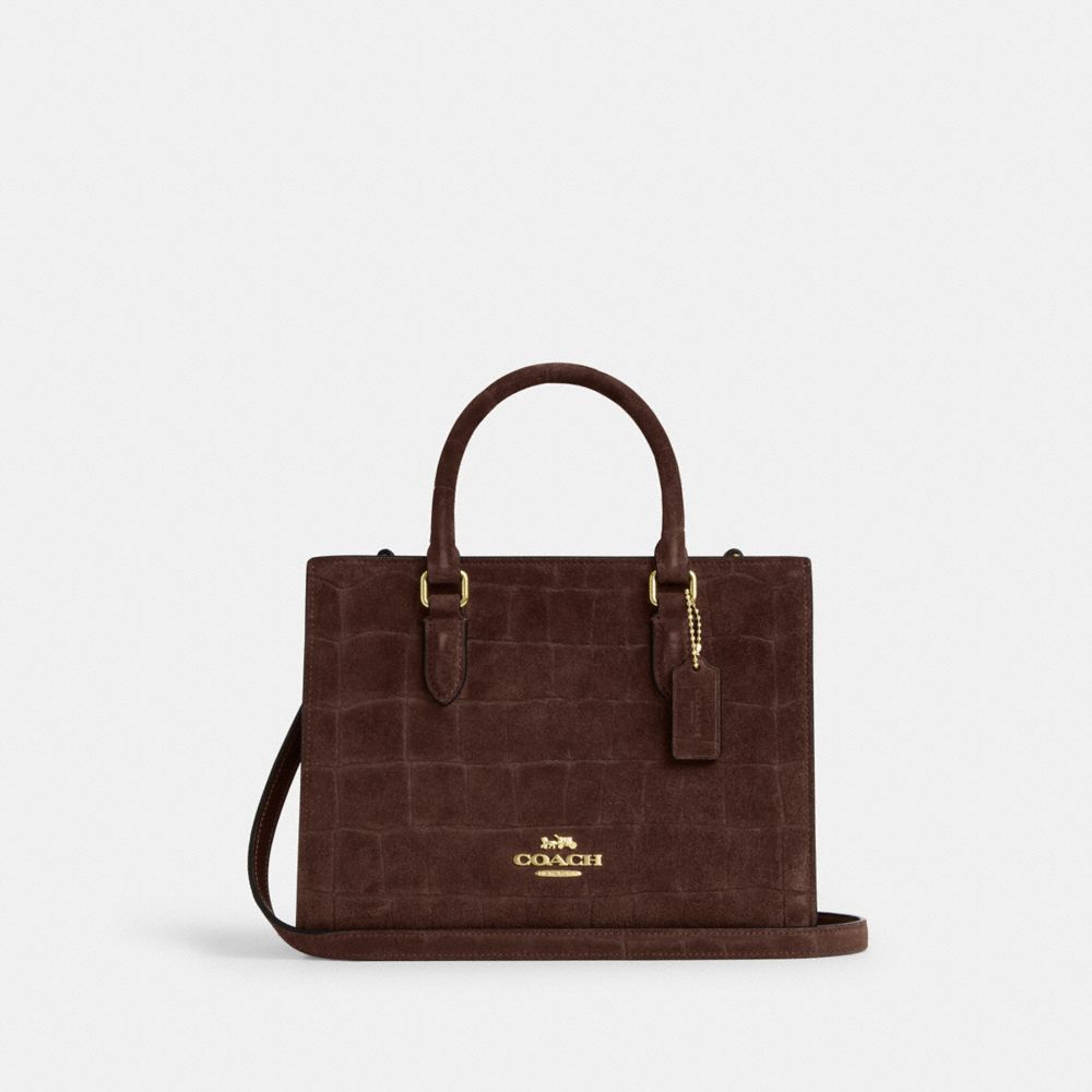 Coach Maggie Small Tote Bag Gold Maple