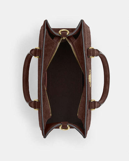 Maggie Small Tote Bag Embossed Crocodile-Gold-Maple Embossed Crocodile-Gold-Maple