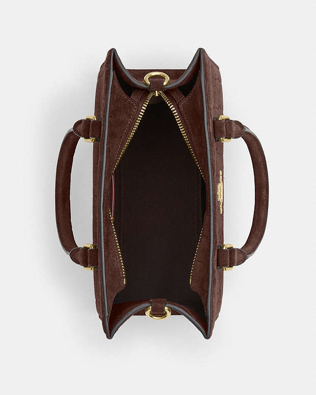 Maggie Small Tote Bag Embossed Crocodile-Gold-Maple Embossed Crocodile-Gold-Maple