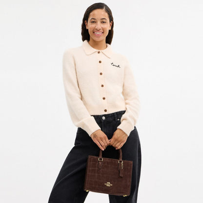 Coach Maggie Small Tote Bag Gold Maple