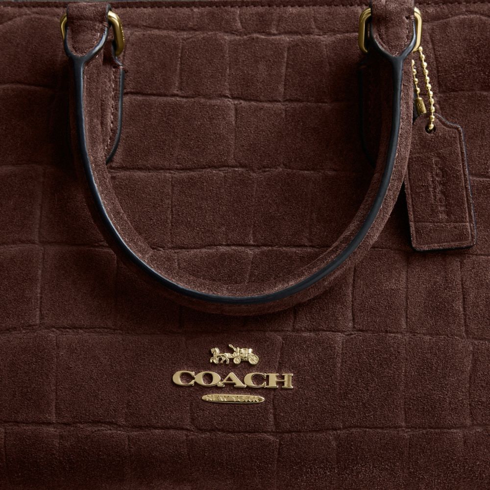 Coach Maggie Small Tote Bag Gold Maple