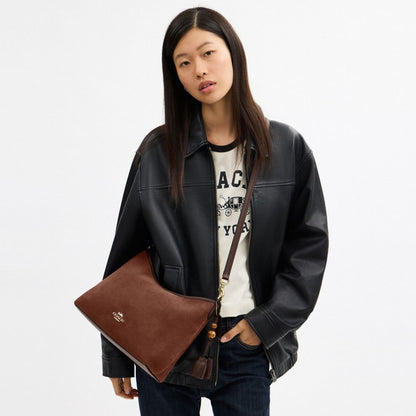 Coach Laurel Shoulder Bag With Tassels Im Vintage Brown Maple