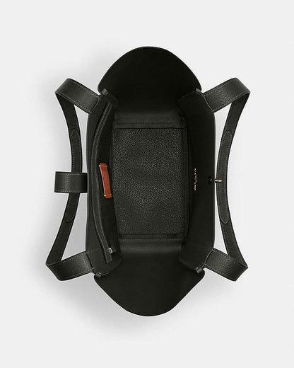 Hadley Turnlock Tote Bag Suede-Qb-Army Green Suede-Qb-Army Green