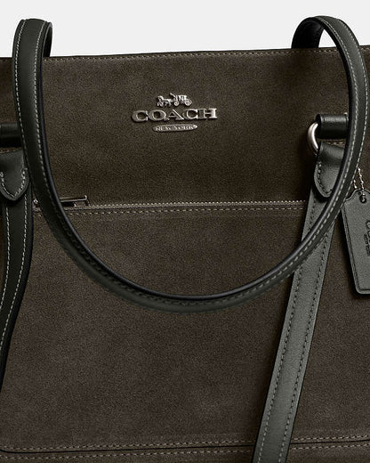 Station Tote Bag Suede-Qb-Army Green Suede-Qb-Army Green