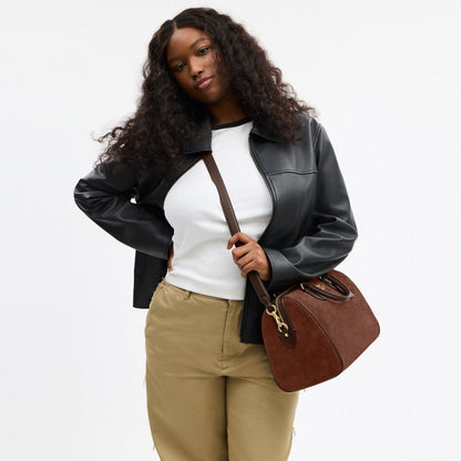 Coach Rowan Large Satchel Bag Im Vintage Brown