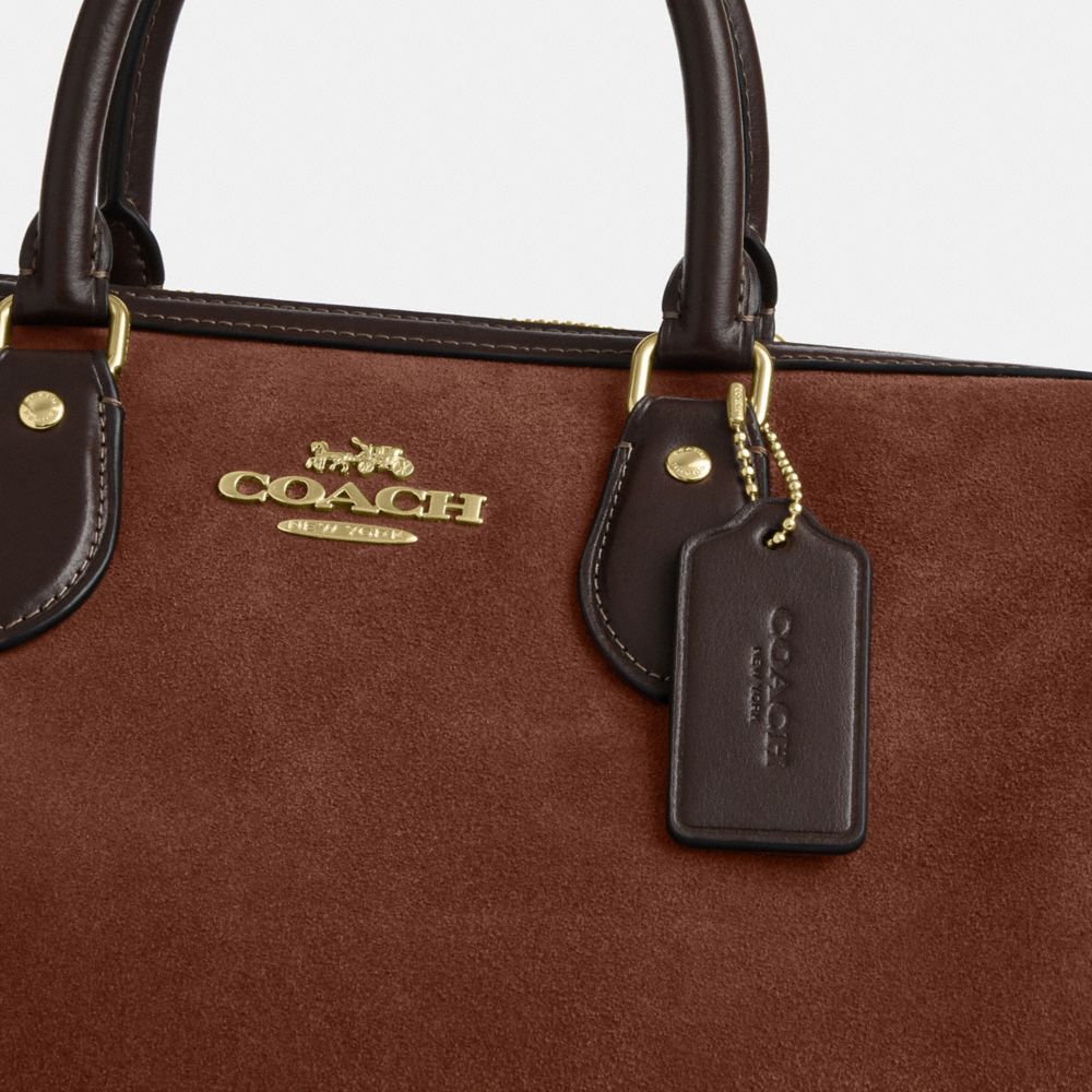 Coach Rowan Large Satchel Bag Im Vintage Brown