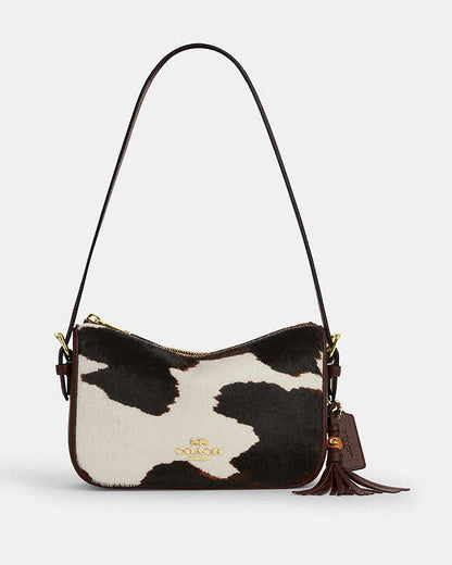 Kailey Shoulder Bag With Cow Print And Tassel Cow Printed Haircalf-Im-Cow Multi Cow Printed Haircalf-Im-Cow Multi