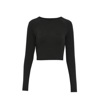 On Studio Long-T Crop Black (Women'S)