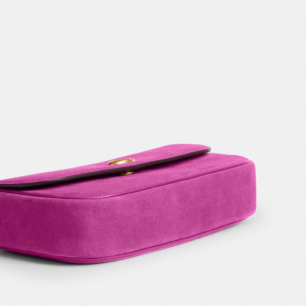Coach Brook Flap Chain Bag Brass/Magenta