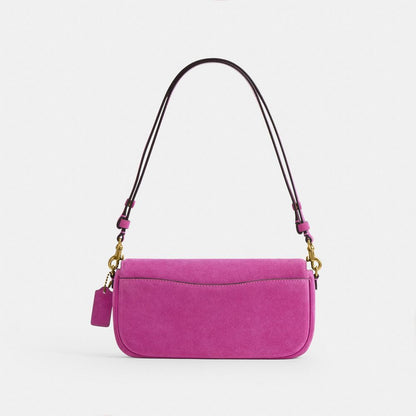 Coach Brook Flap Chain Bag Brass/Magenta