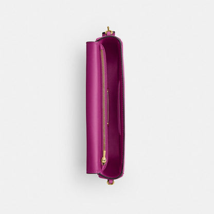 Coach Brook Flap Chain Bag Brass/Magenta