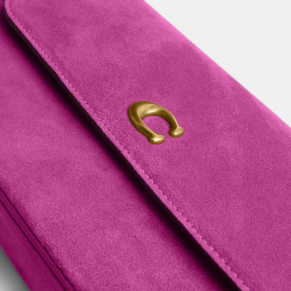 Coach Brook Flap Chain Bag Brass/Magenta