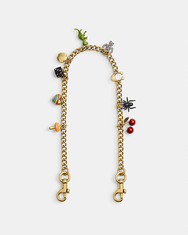 Chain Strap With Charms Brass-Multi Brass-Multi
