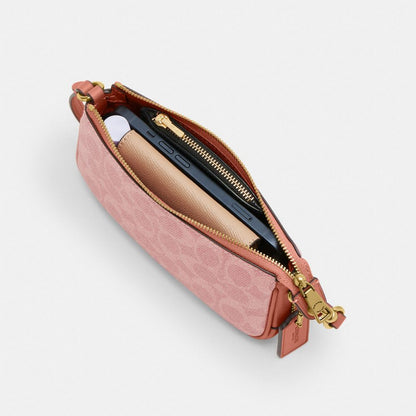 Coach Plaza Bag 18 In Signature Canvas Brass Melon Pink