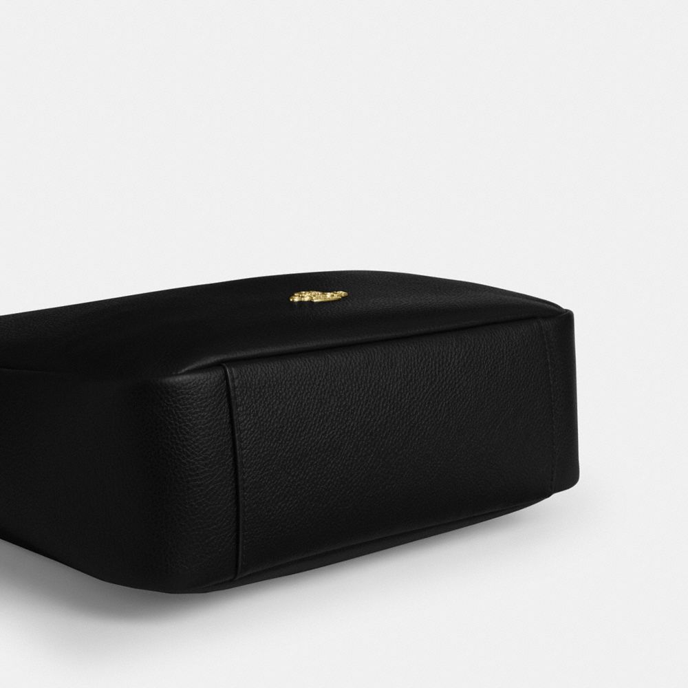 Coach Hadley Large Shoulder Bag Gold Black