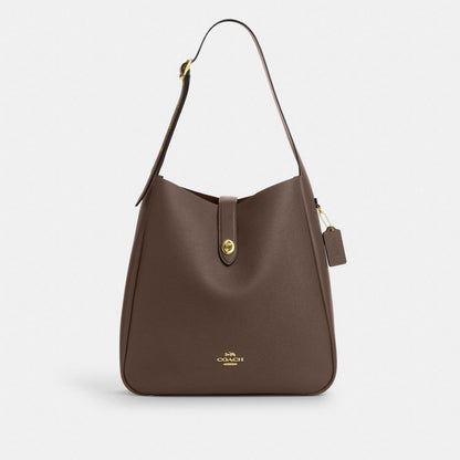 Coach Hadley Large Shoulder Bag Gold Dark Stone