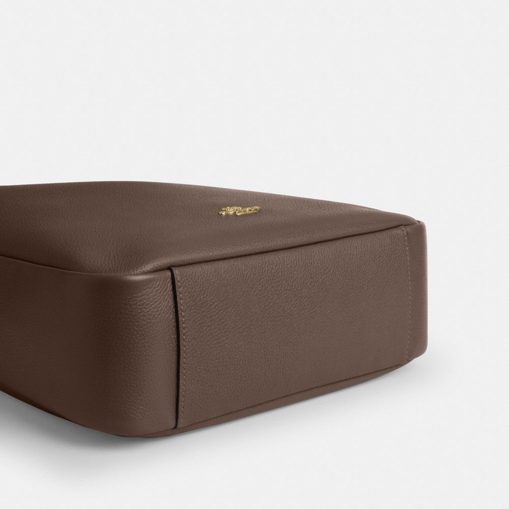 Coach Hadley Large Shoulder Bag Gold Dark Stone