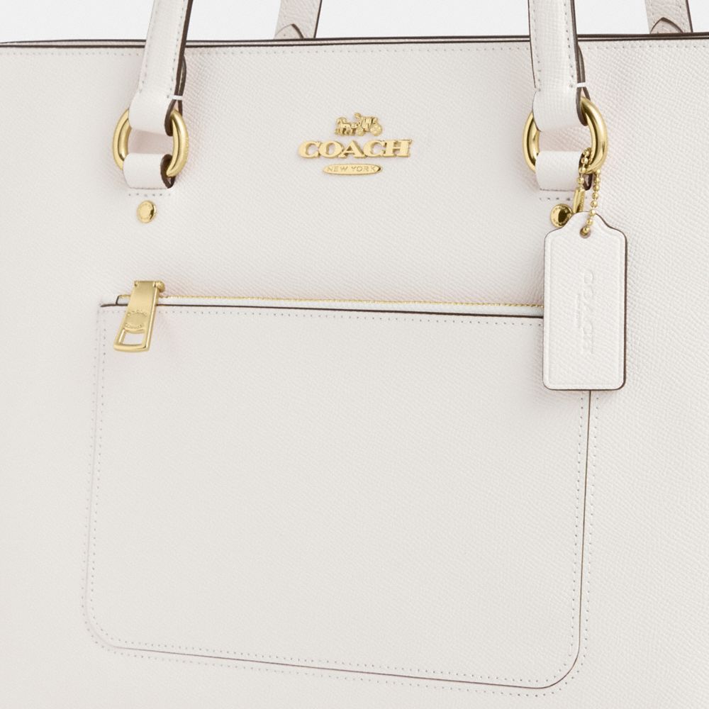Coach Station Tote Bag Gold Chalk