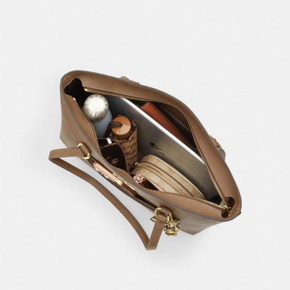 Coach Station Tote Bag Gold Dark Stone