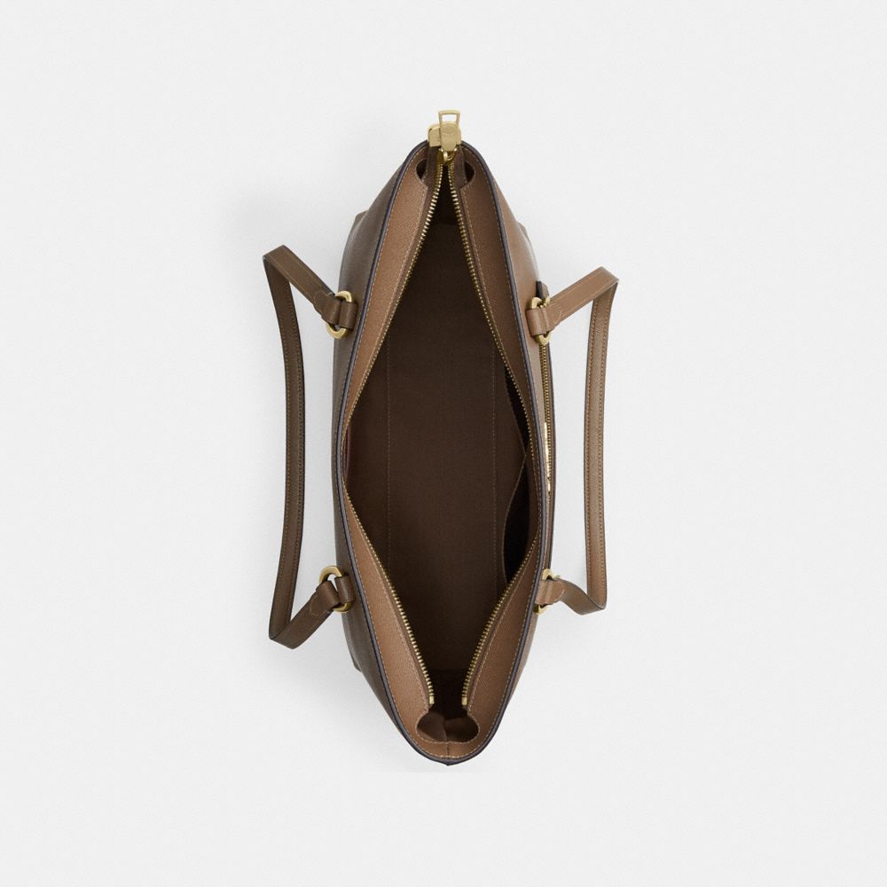 Coach Station Tote Bag Gold Dark Stone