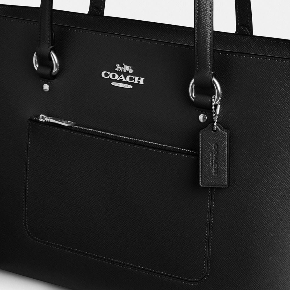 Coach Station Tote Bag Silver