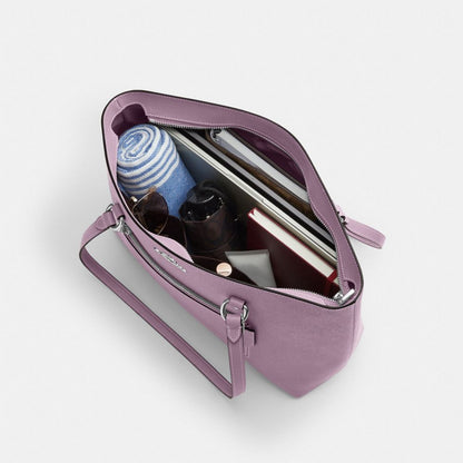 Coach Station Tote Bag Silver Jasmine