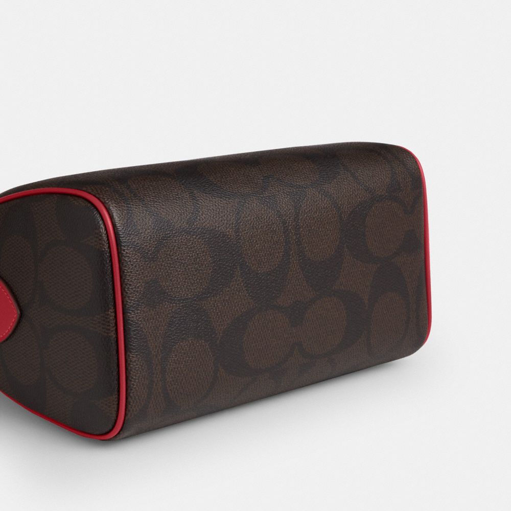 Coach Rowan Satchel Bag In Maxi Signature Canvas Gold