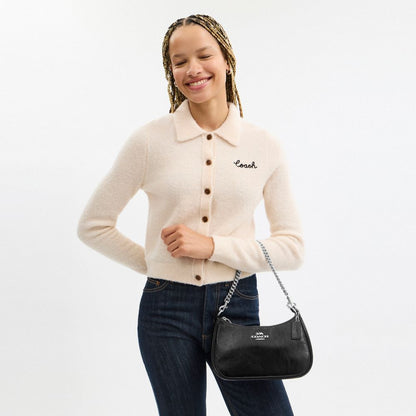 Coach Teri Shoulder Bag With Pouch Silver