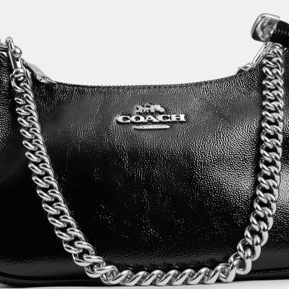 Coach Teri Shoulder Bag With Pouch Silver