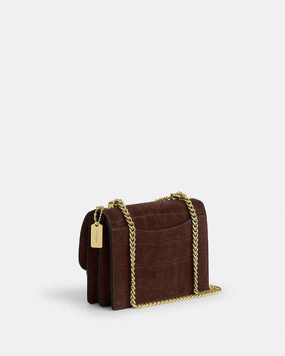 Mini Klare Crossbody Bag Embossed Crocodile-Gold-Maple Embossed Crocodile-Gold-Maple