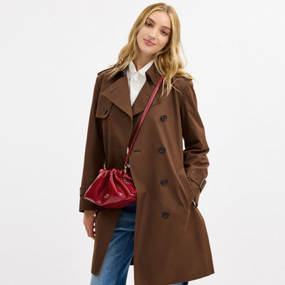 Coach Faye Shoulder Bag Gold Dark Cardinal
