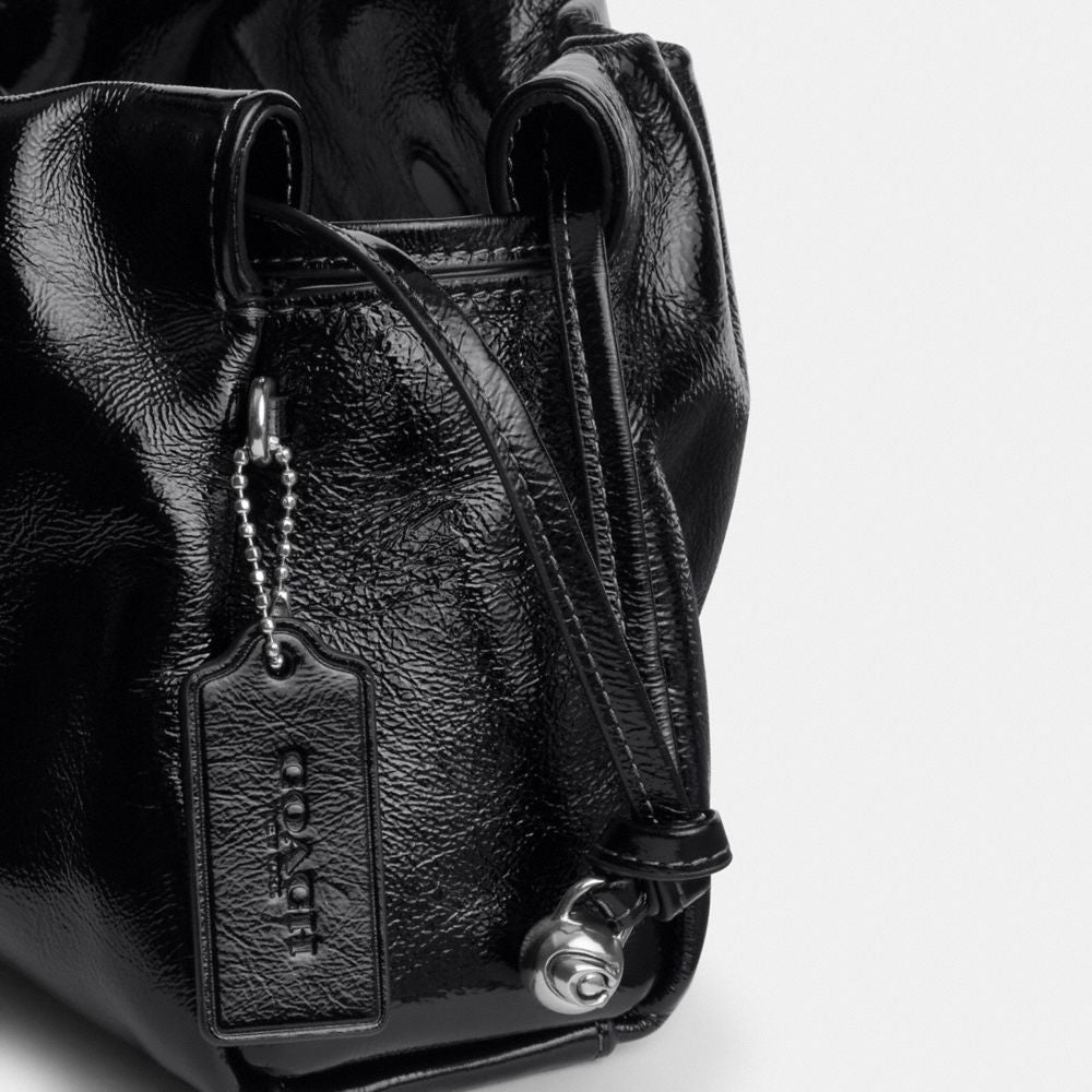 Coach Faye Shoulder Bag Silver Black