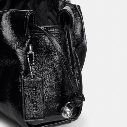 Coach Faye Shoulder Bag Silver Black