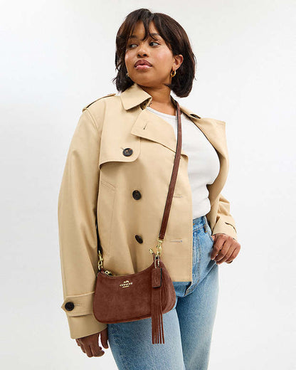 Teri Mini Crossbody Bag Suede-Im-Vintage Brown Suede-Im-Vintage Brown