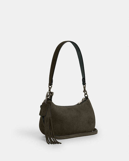 Teri Mini Crossbody Bag Suede-Qb-Army Green Suede-Qb-Army Green