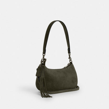 Coach Teri Mini Crossbody Bag Gunmetal Army Green