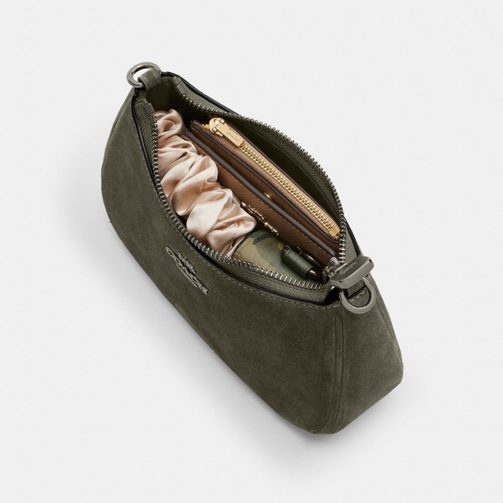 Coach Teri Mini Crossbody Bag Gunmetal Army Green