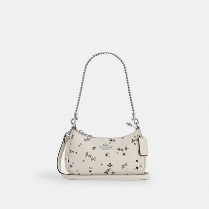 Coach Teri Mini Crossbody Bag With Star Print Silver Chalk Multi