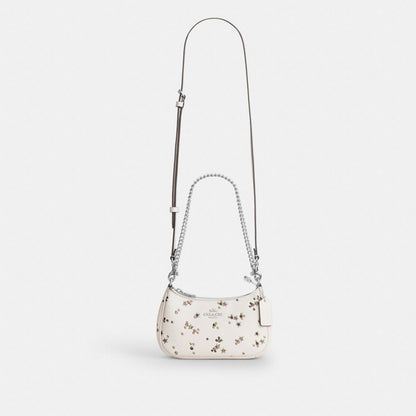 Coach Teri Mini Crossbody Bag With Star Print Silver Chalk Multi