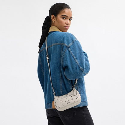 Coach Teri Mini Crossbody Bag With Star Print Silver Chalk Multi