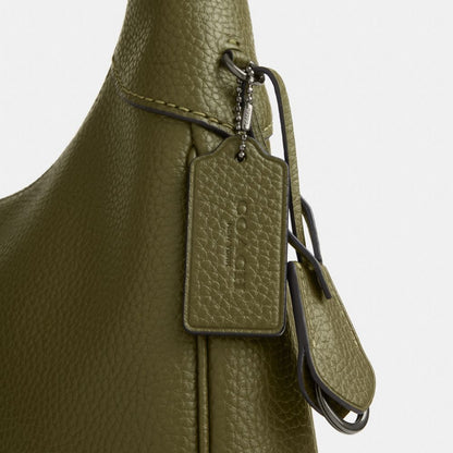 Coach Ella Shoulder Bag Gunmetal Olive