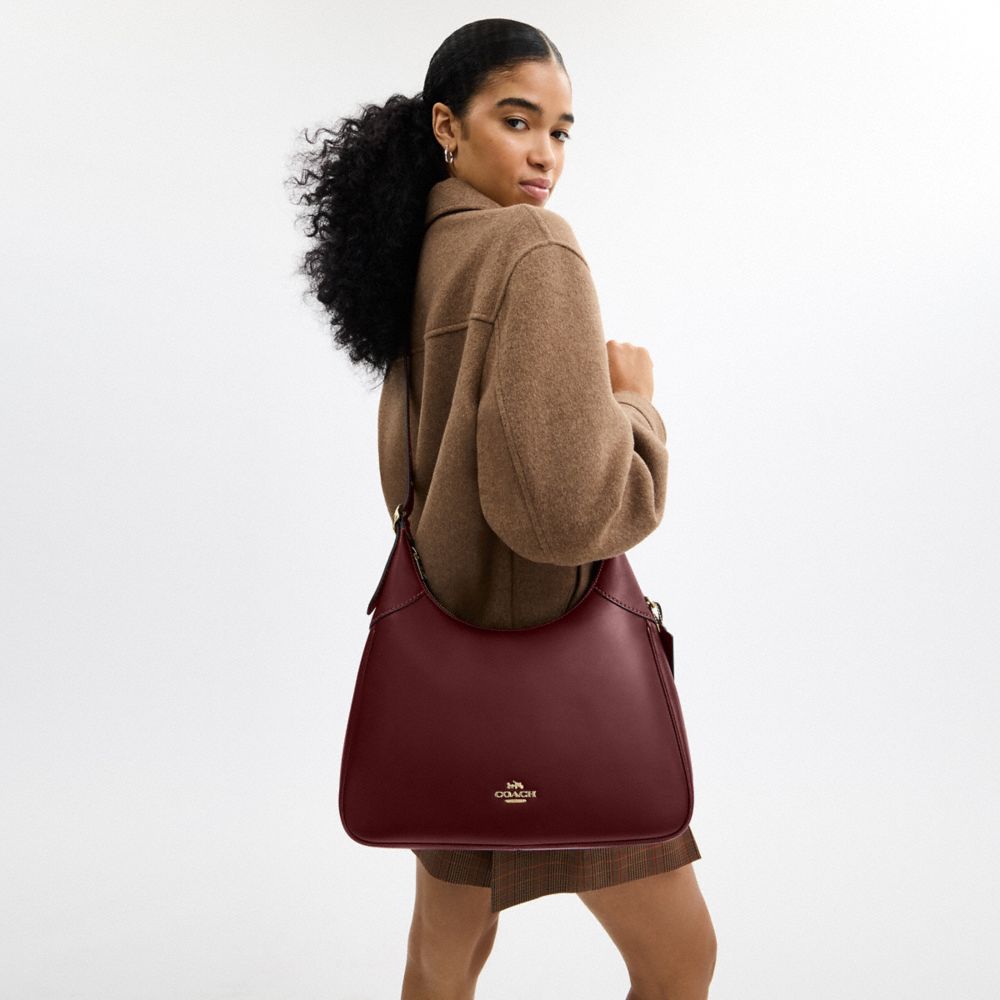 Coach Ella Shoulder Bag Im Maroon