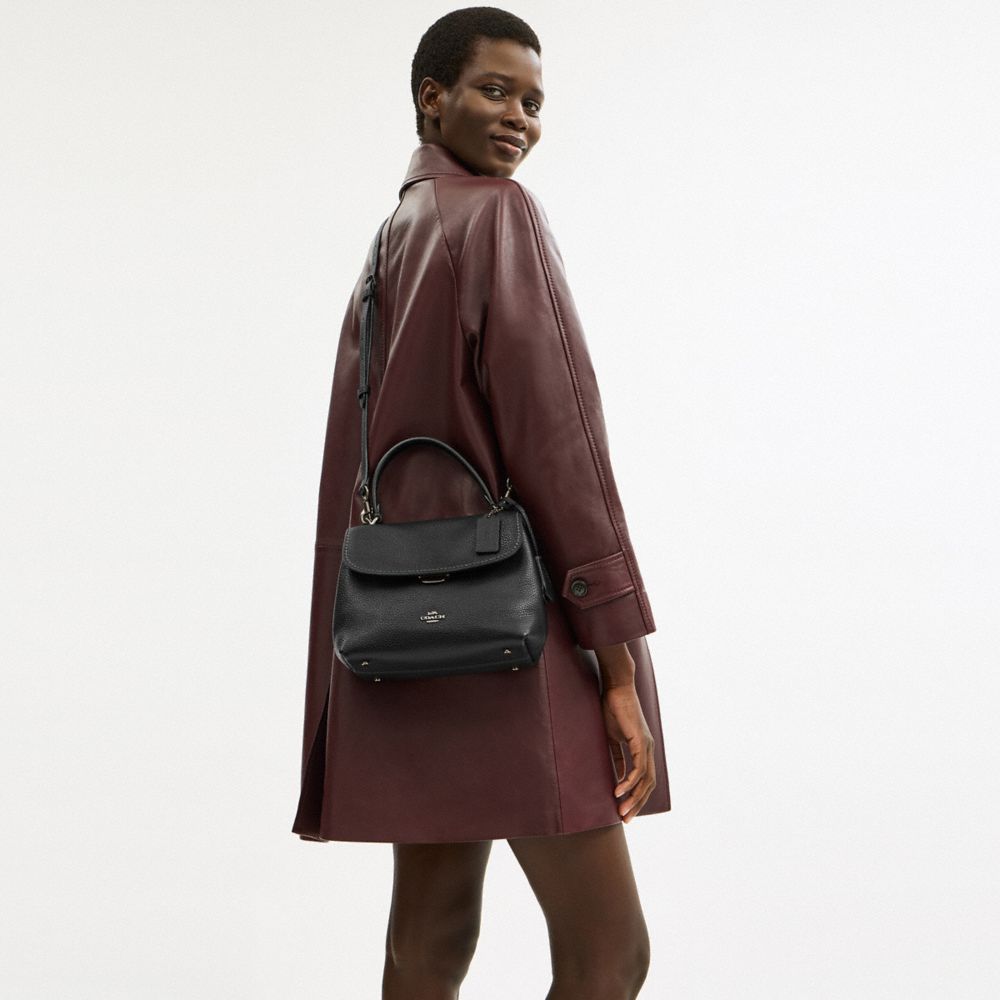 Coach Emory Top Handle Bag Gunmetal Black