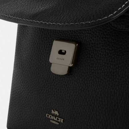 Coach Emory Top Handle Bag Gunmetal Black