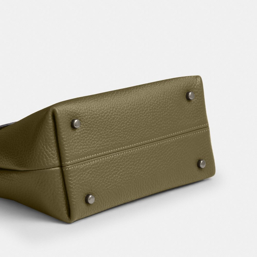 Coach Emory Top Handle Bag Gunmetal Olive