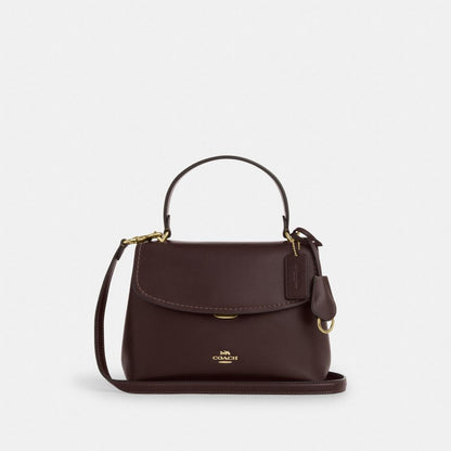 Coach Emory Top Handle Bag Gold Espresso
